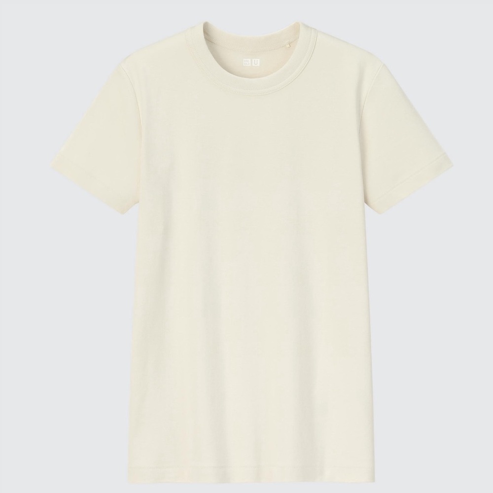 Uniqlo Kids Cream Short Sleeve Tee